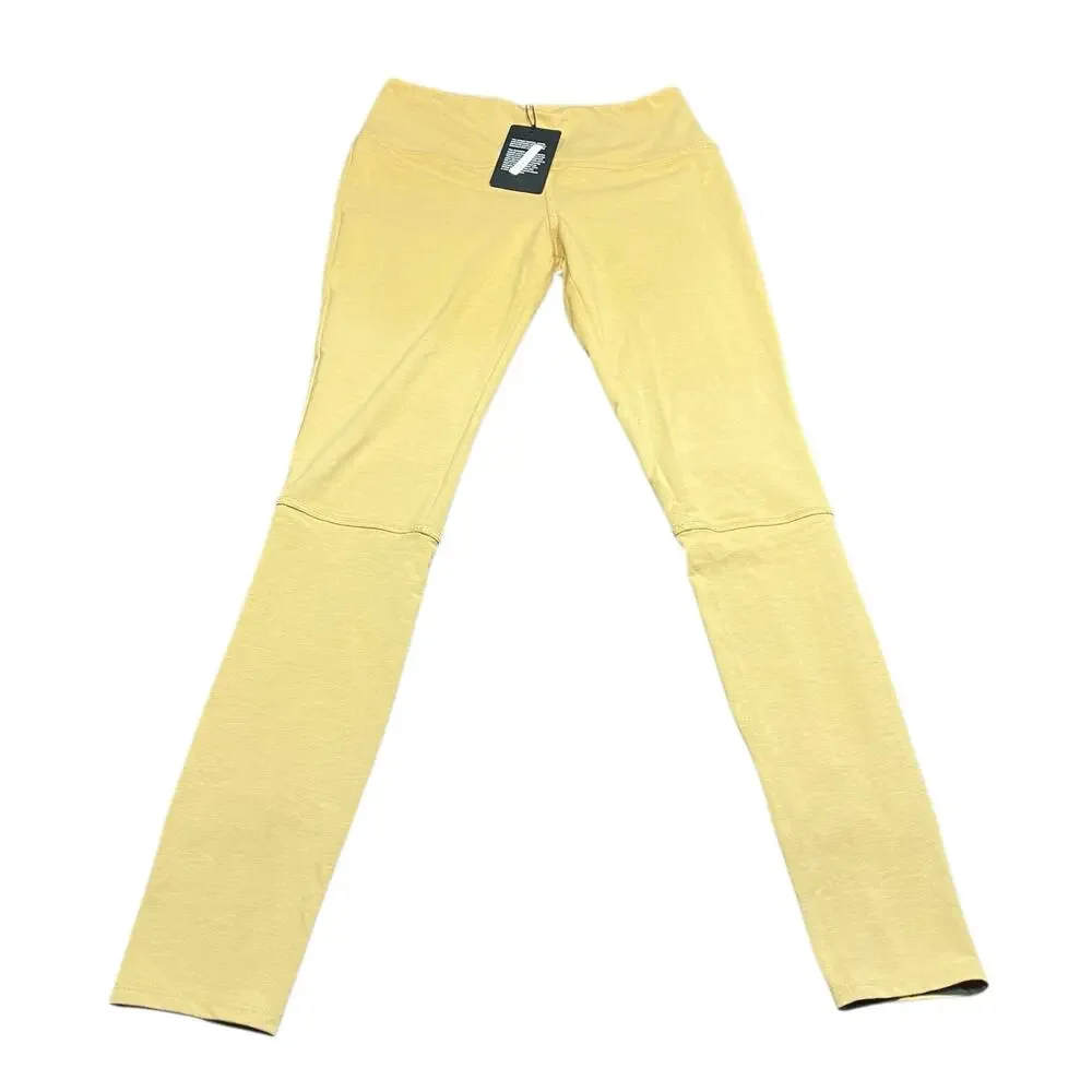 New‎ Chaser Mid-Rise Tan Leggings Womens Small Lounge Soft Neutral Minimalist